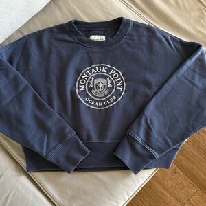 Abercrombie & Fitch Navy Crewneck Sweater